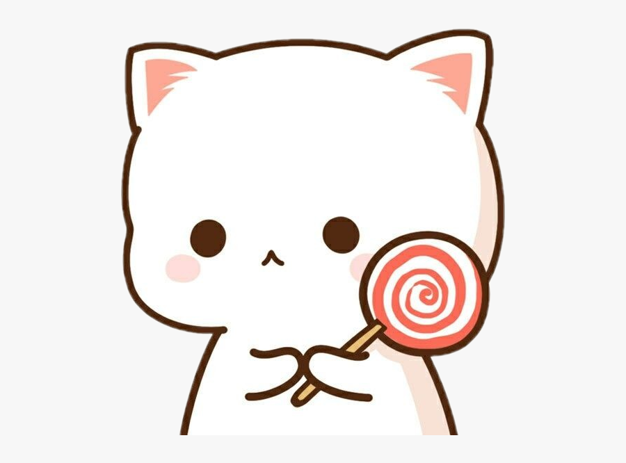 freetoedit #cute #kawaii #cat #couple #lollipop #love - Chibi Cute ...