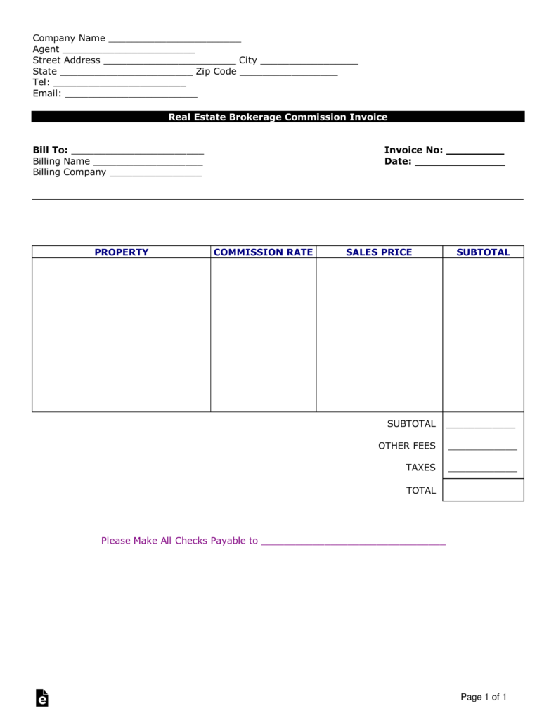 Generic Invoice Template Word from i.pinimg.com