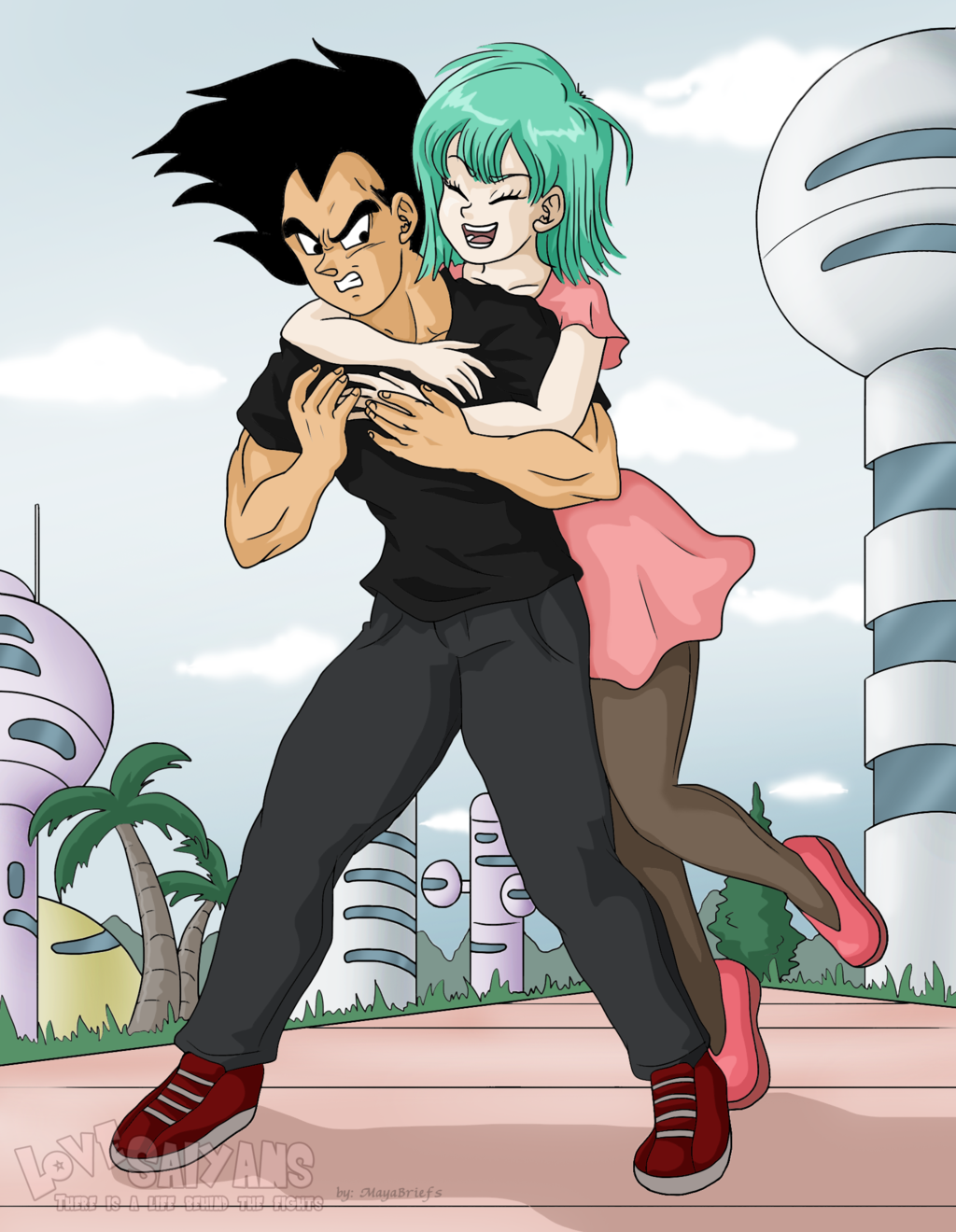 Vegeta and Bulma - Hey! by mayabriefs on deviantART | Vegeta and bulma ...