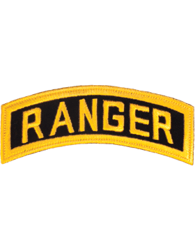 N-059 Ranger Tab Gold on Black 5 | Us army patches, Ranger, Us army rangers