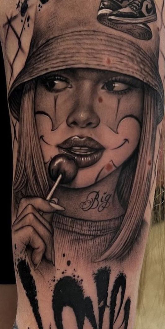 Payasa Tattoo, Clown Tattoo, Make Tattoo, Tattoo Style, Chicano ...