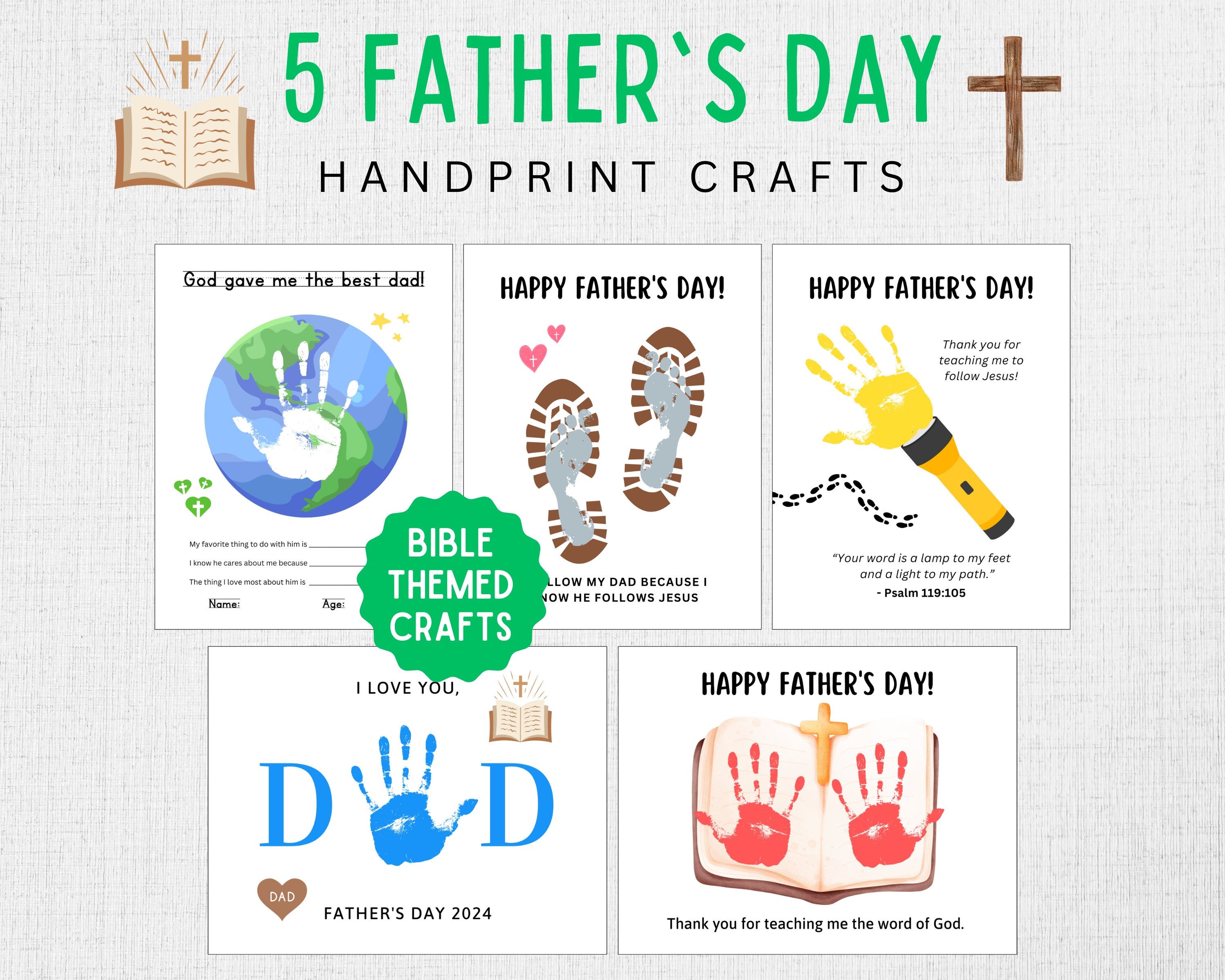 Father's Day Bible Craft Father's Day Handprint Craft Father's Day ...