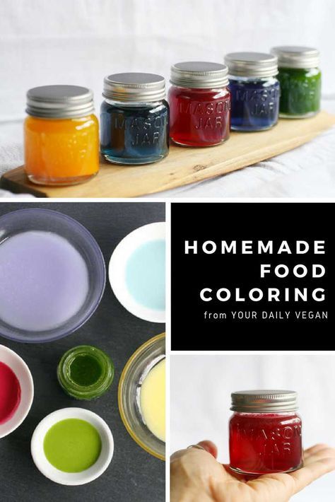 Homemade Food Coloring (All Natural + Vegan) | Natural food coloring ...