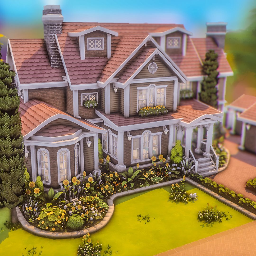 Huge BaseGame Family Home Exterior