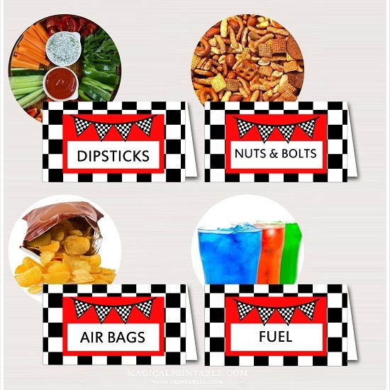 Racing Car Party Food, Cars Party Foods, Race Party, Vintage Race Car ...