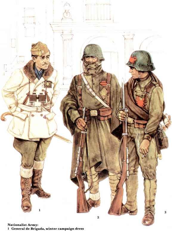 2 Cabo, infantry, winter campaign dress 3 Soldado, infantry, winter ...