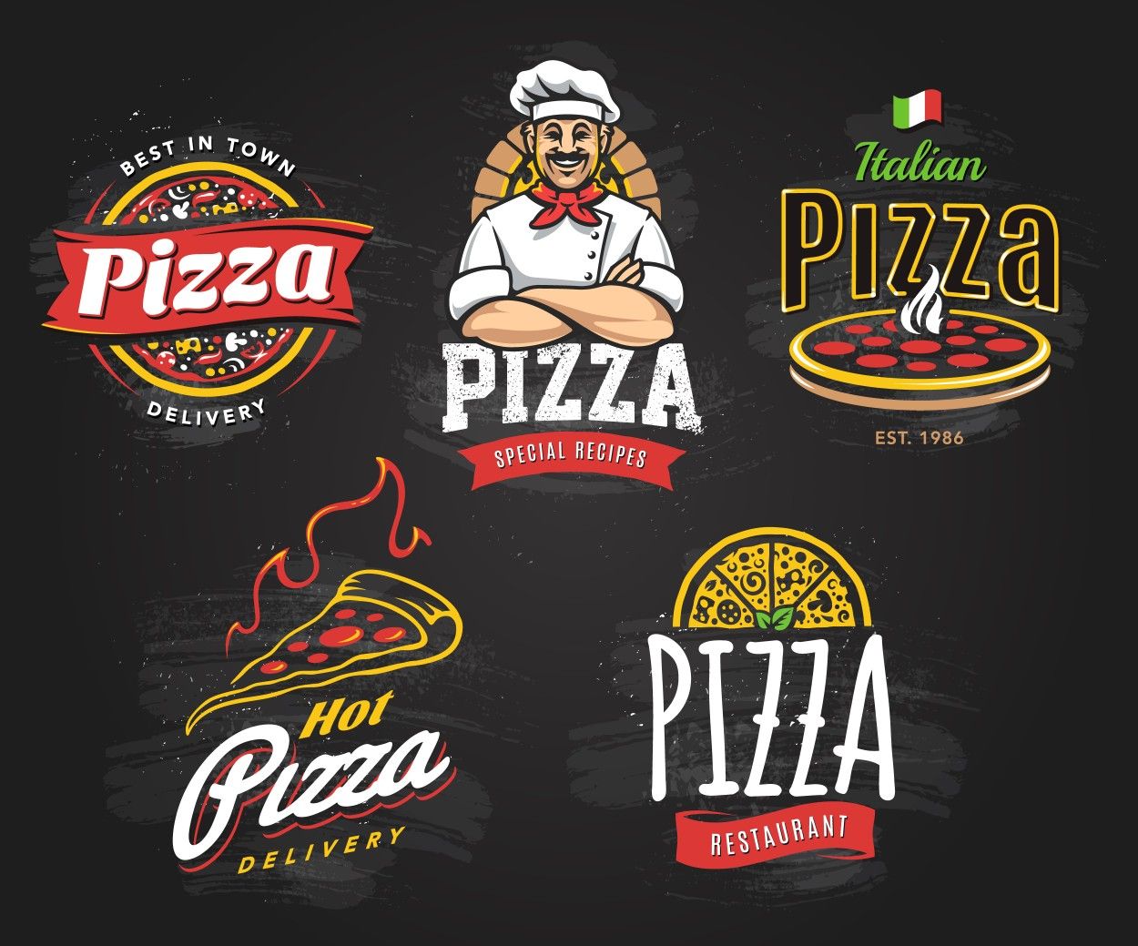 Pin de ezio em Сумки | Pizza logo, Logotipos de restaurantes, Modelos ...