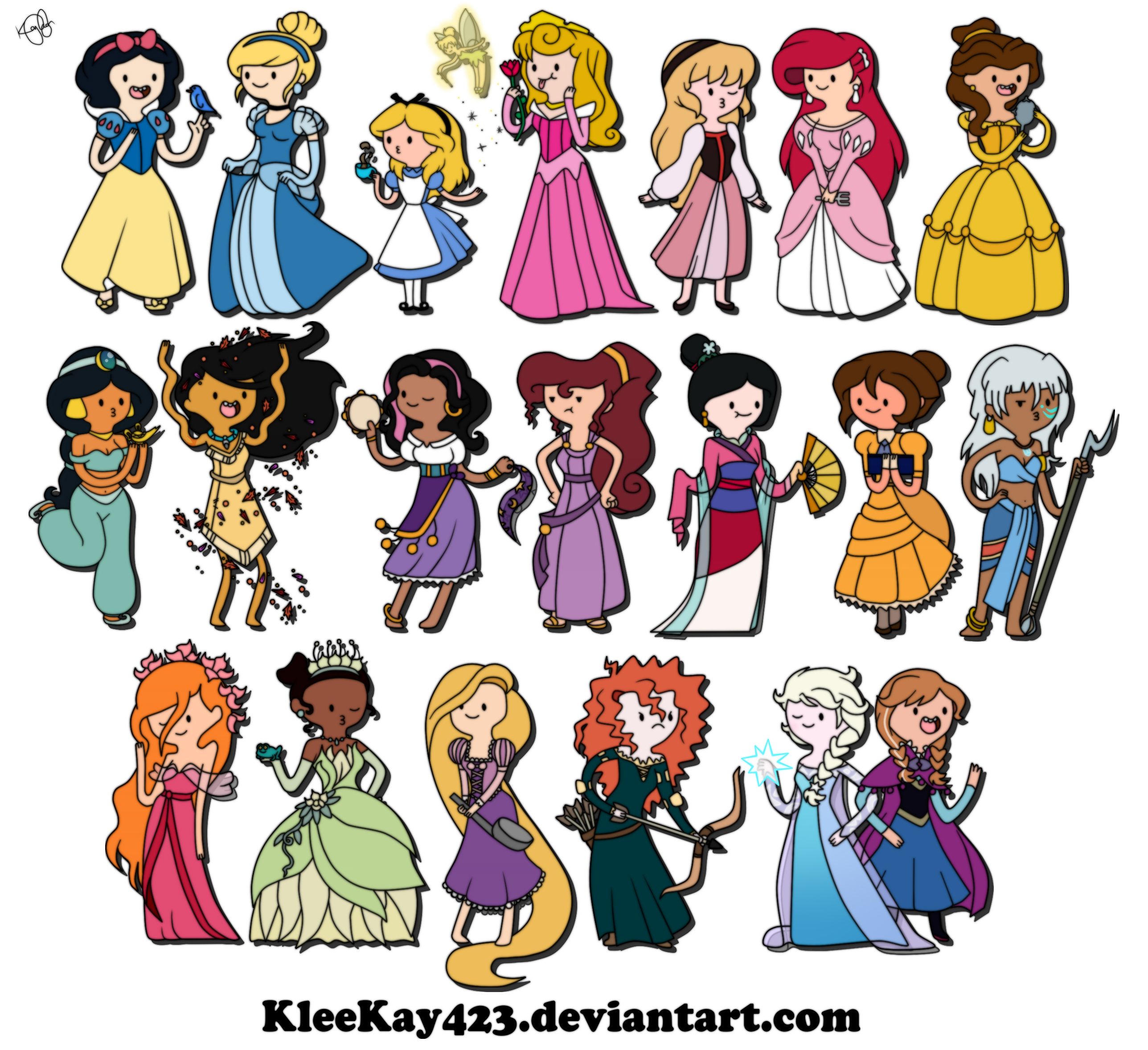 Disney Princesses Transform Into Adventure Time Characters Adventure ...