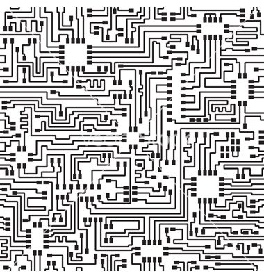 Monochrome pattern, Electronics vector, Vector pattern