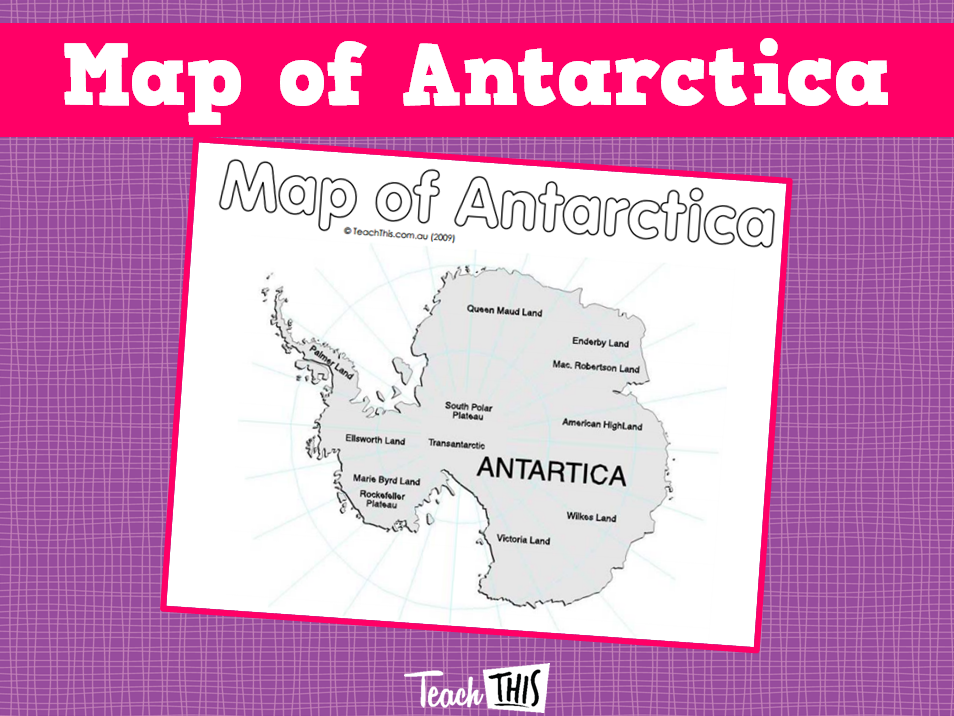 Antarctica Map For Kids Printable