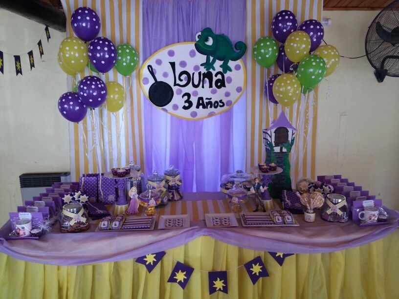 Candy Bar Rapunzel | Eventos, Cantando