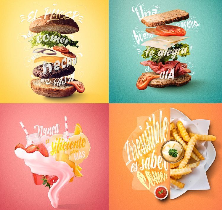 Pin by 현 임 on 롯데리아 공모전 참고자료 | Food graphic design, Social media design ...