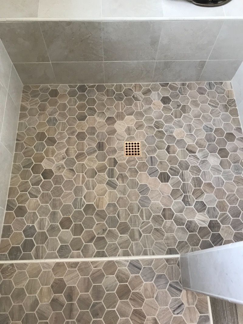 Luxury Hexagon Tile Floor Hexagon Tiles Shower Floor Luxury Remodels