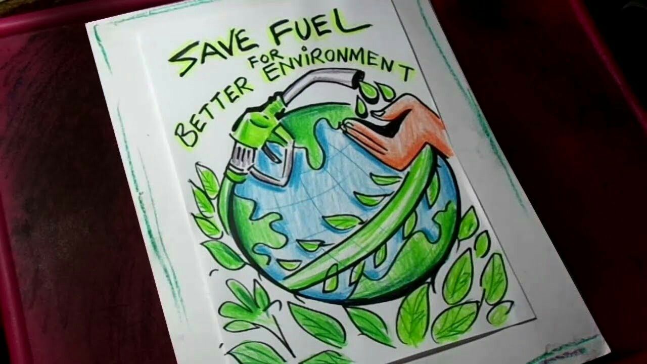 Save Environment Posters, Environment Painting, Energy Conservation ...