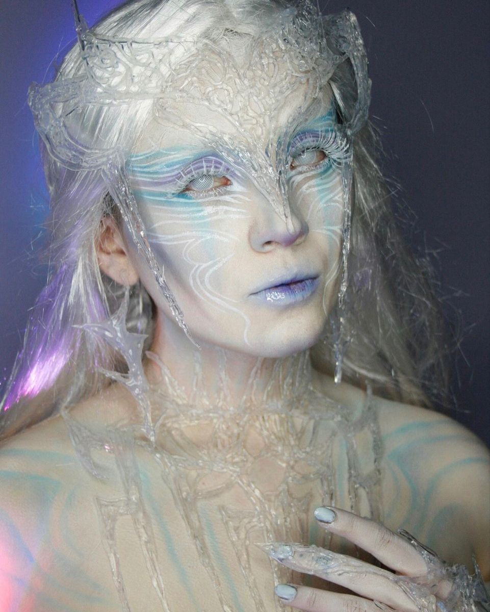 Pin by Heezy Sterzi on 31DOH | Ice queen makeup, Halloween makeup ...