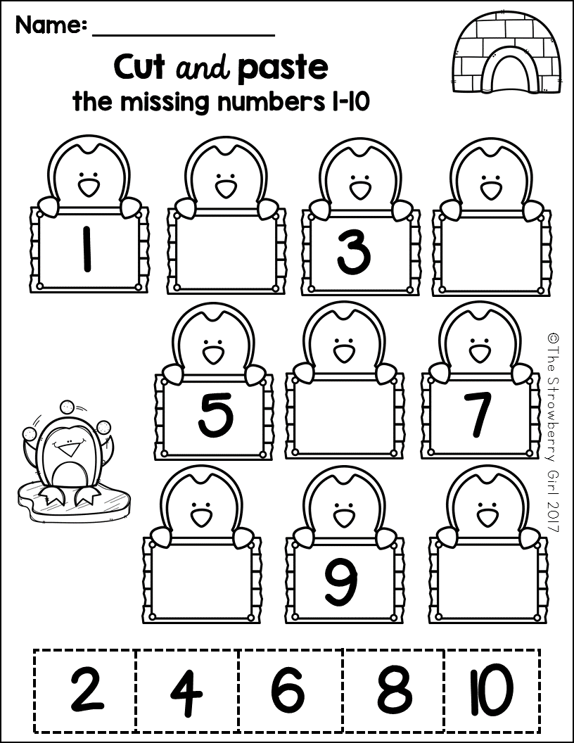 Printable Worksheets For Kindergarten Math