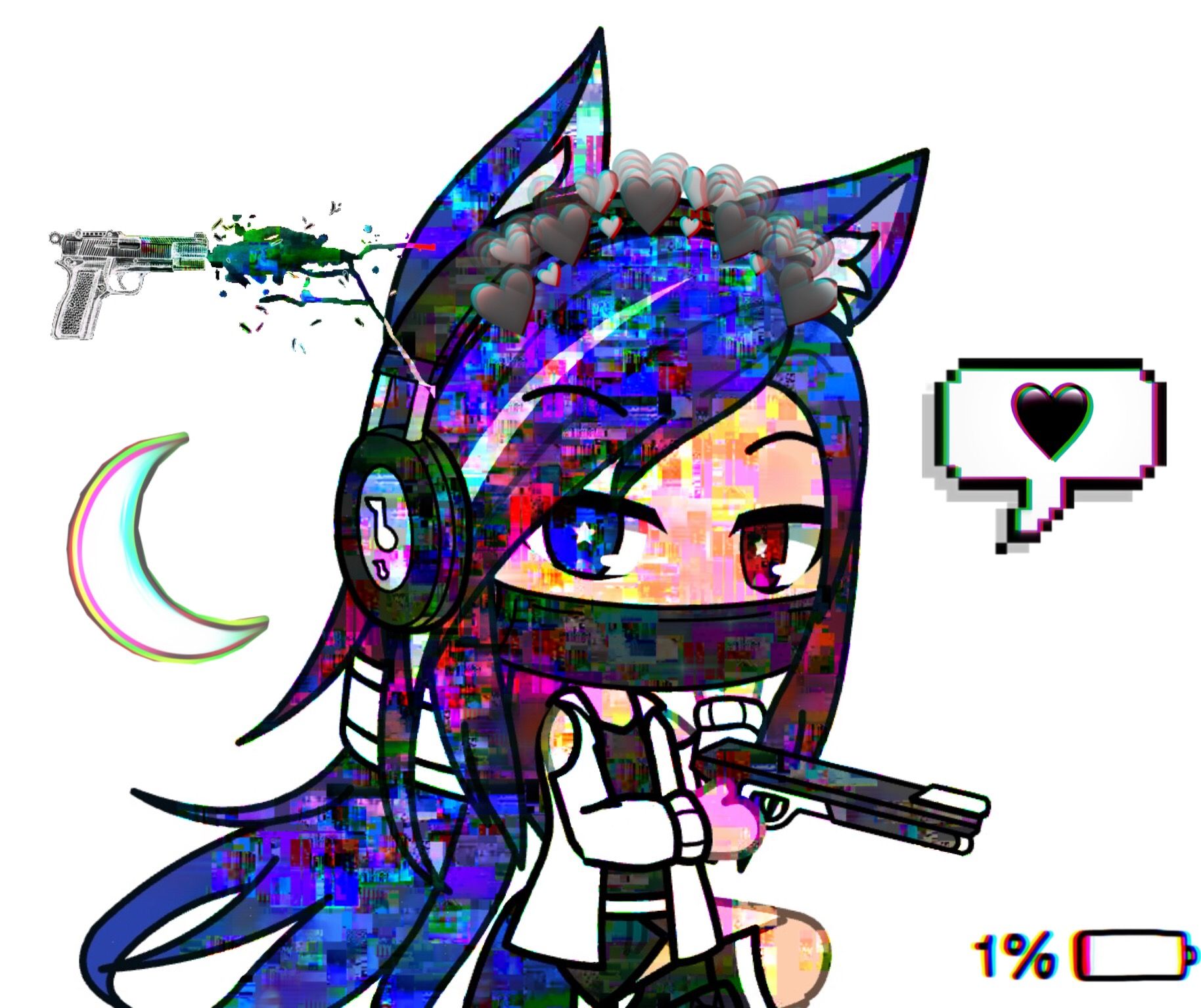 Gacha Life Galaxy Wolf Girl