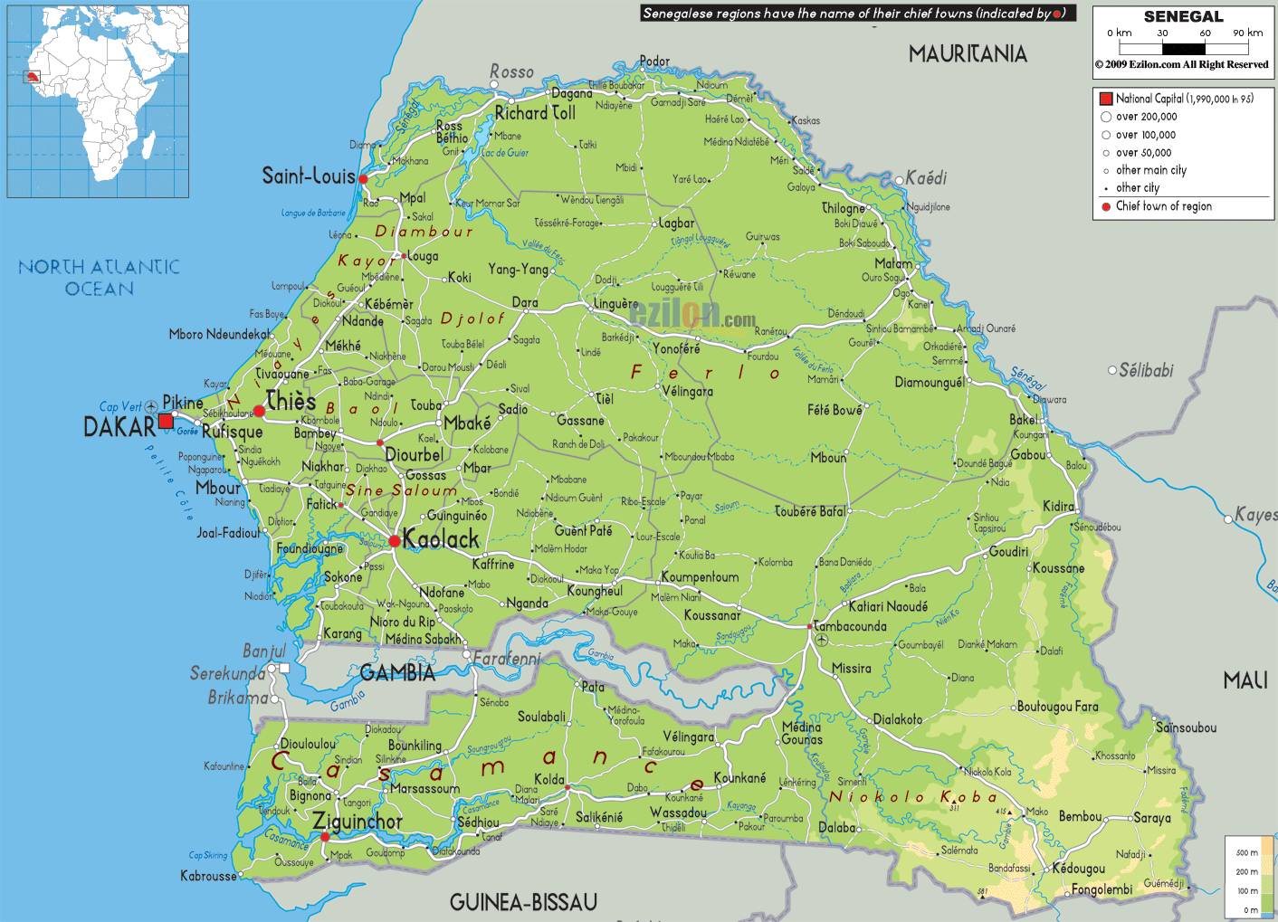 Afrika Karta Senegal – Karta