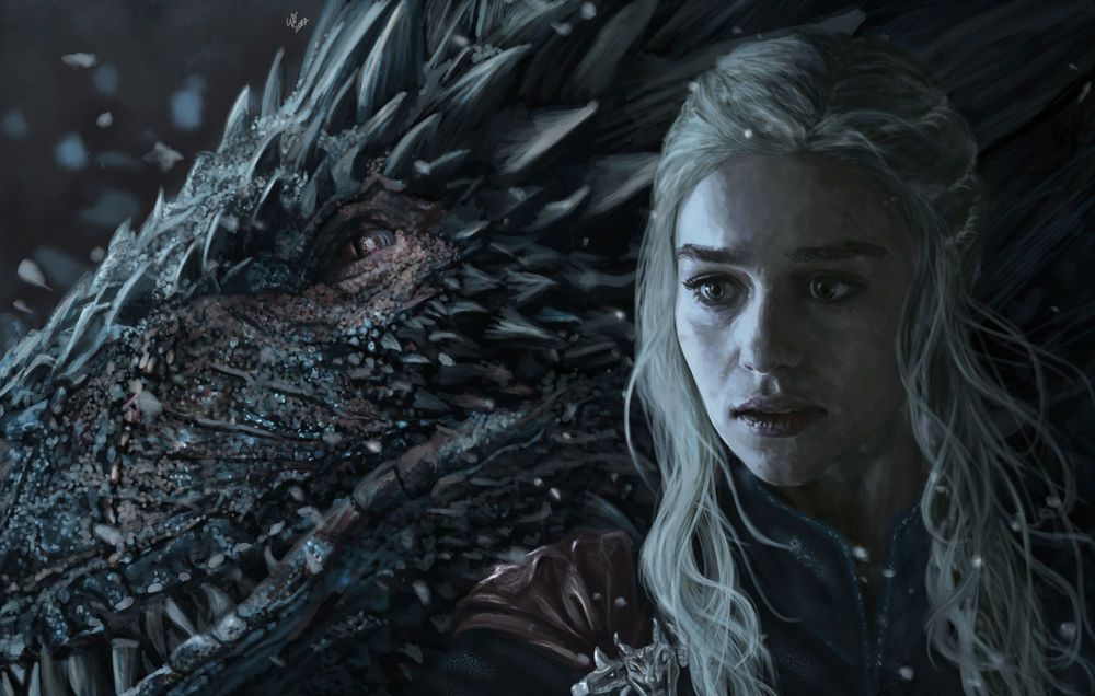 Wallpaper Daenerys Targaryen / daenerys Targaryen with dragon from the ...