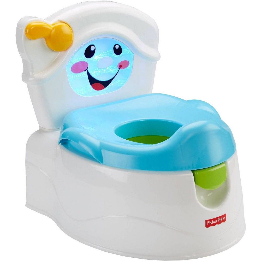 Fisher-Price Learn-to-Flush Potty, White Potty Training Rewards, Potty ...