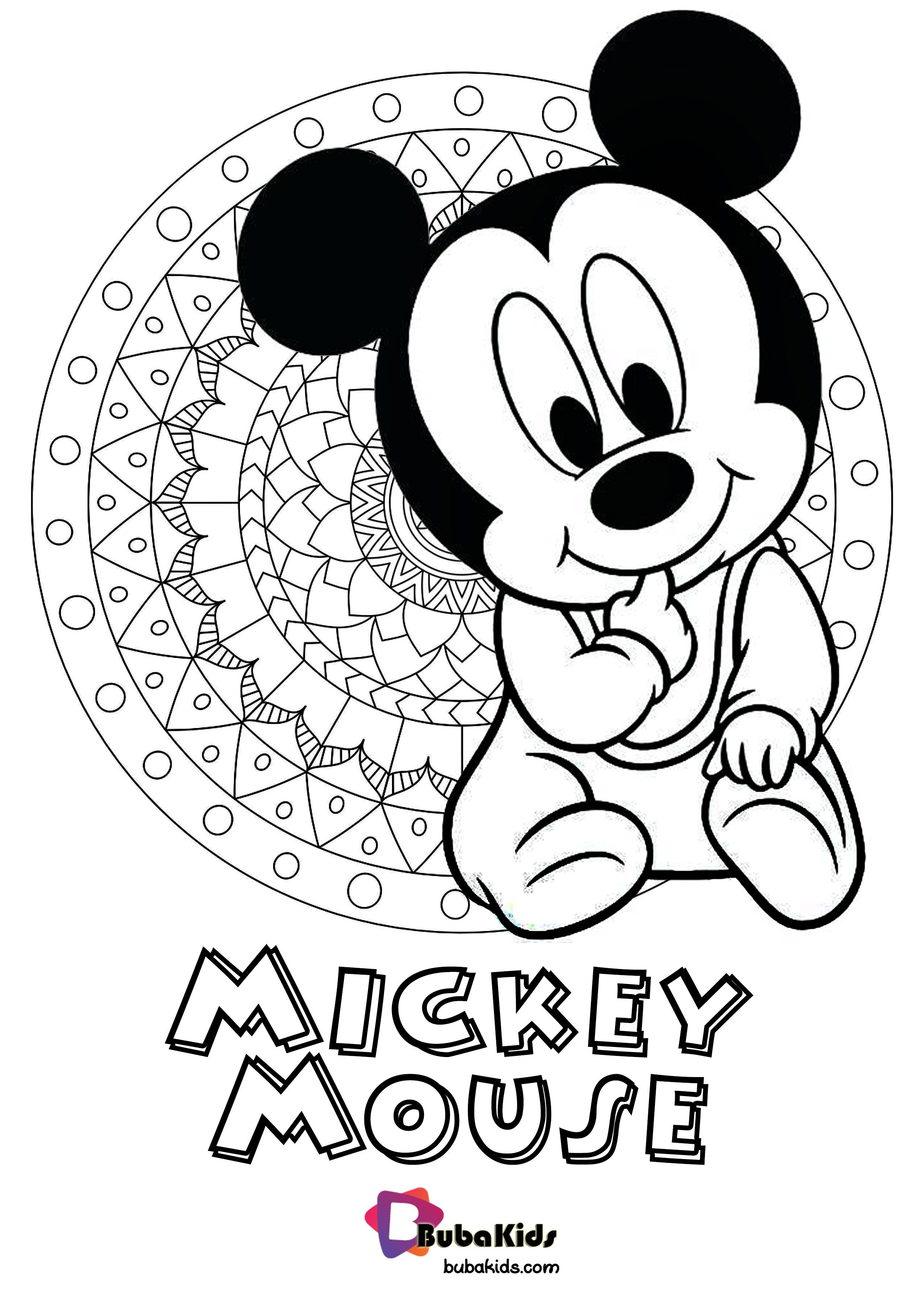 Printable Mickey Mouse Coloring Page - Printable Words Worksheets