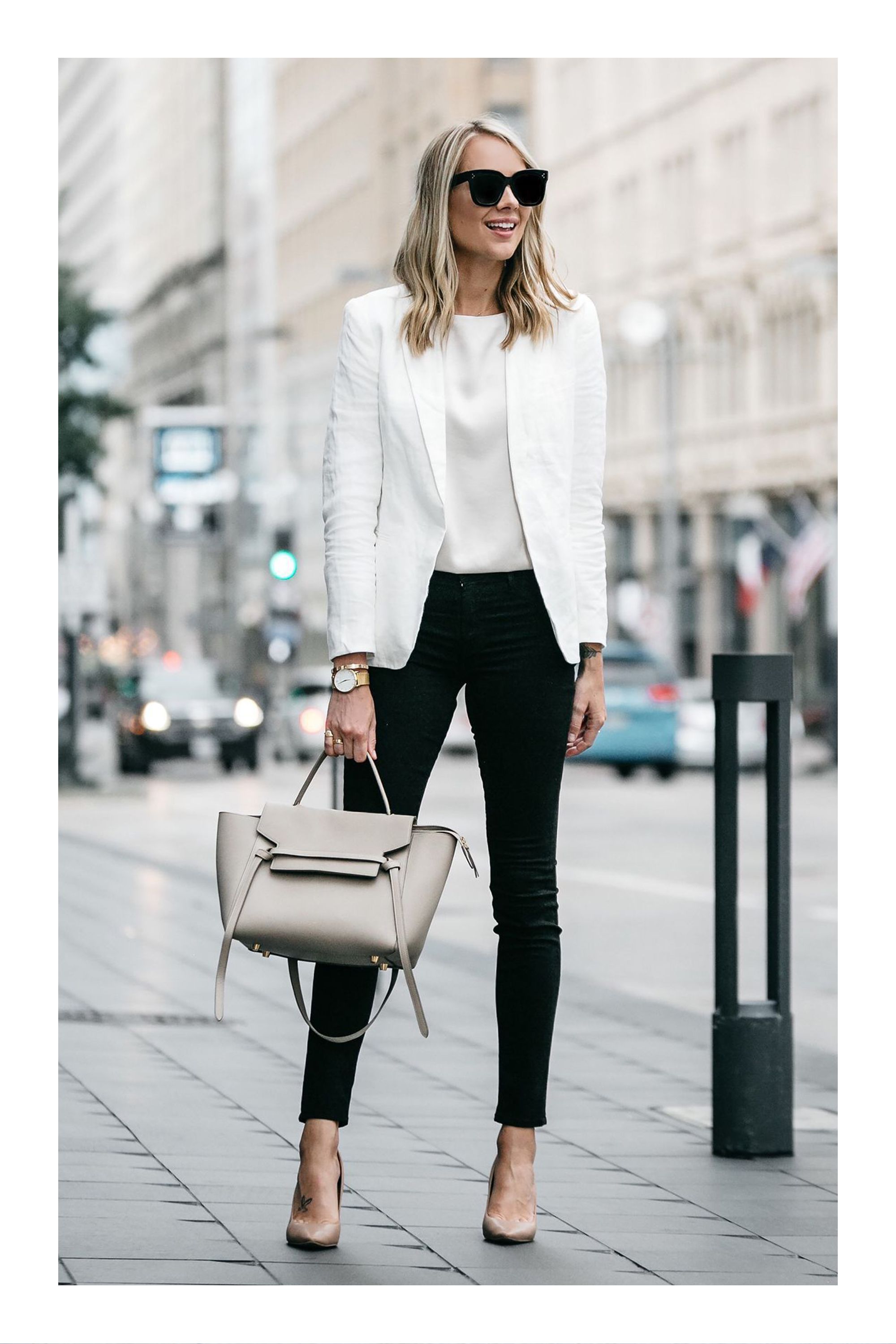 Actualizar 87+ imagen outfit formal con saco blanco