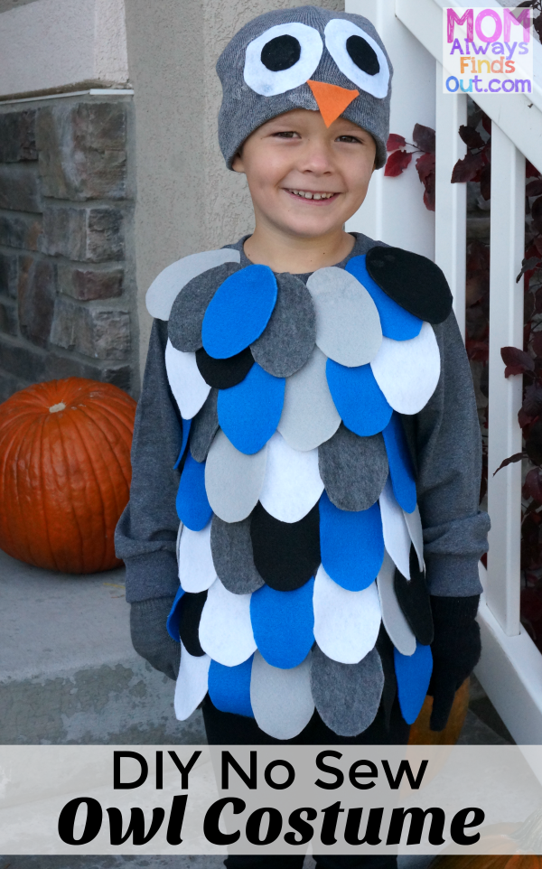 See how to make an adorable DIY Owl Costume for kids. No sewing ...