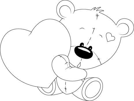 Valentine Day Coloring Page | Printable Coloring Sheet