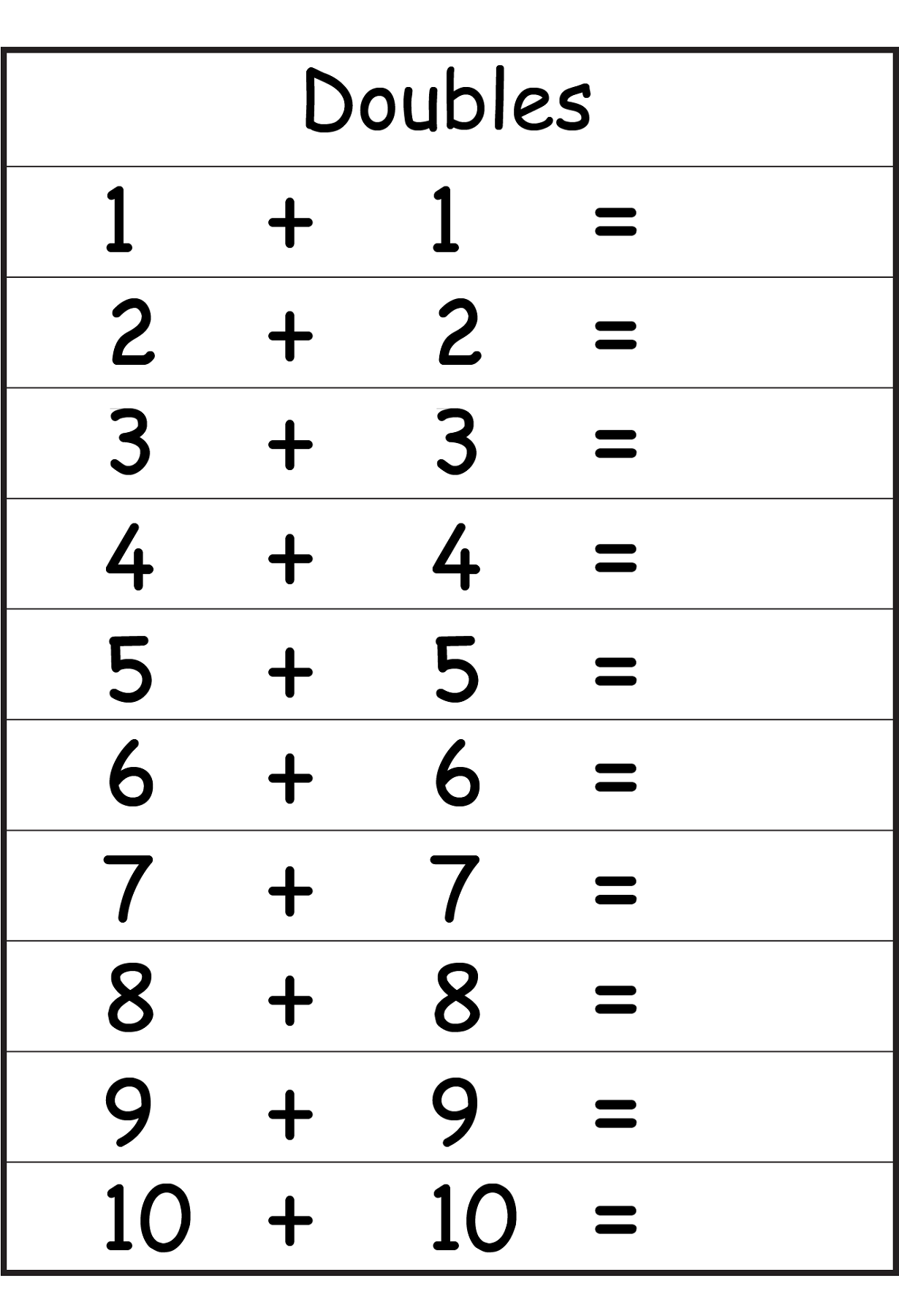 Math Worksheets Grade 1