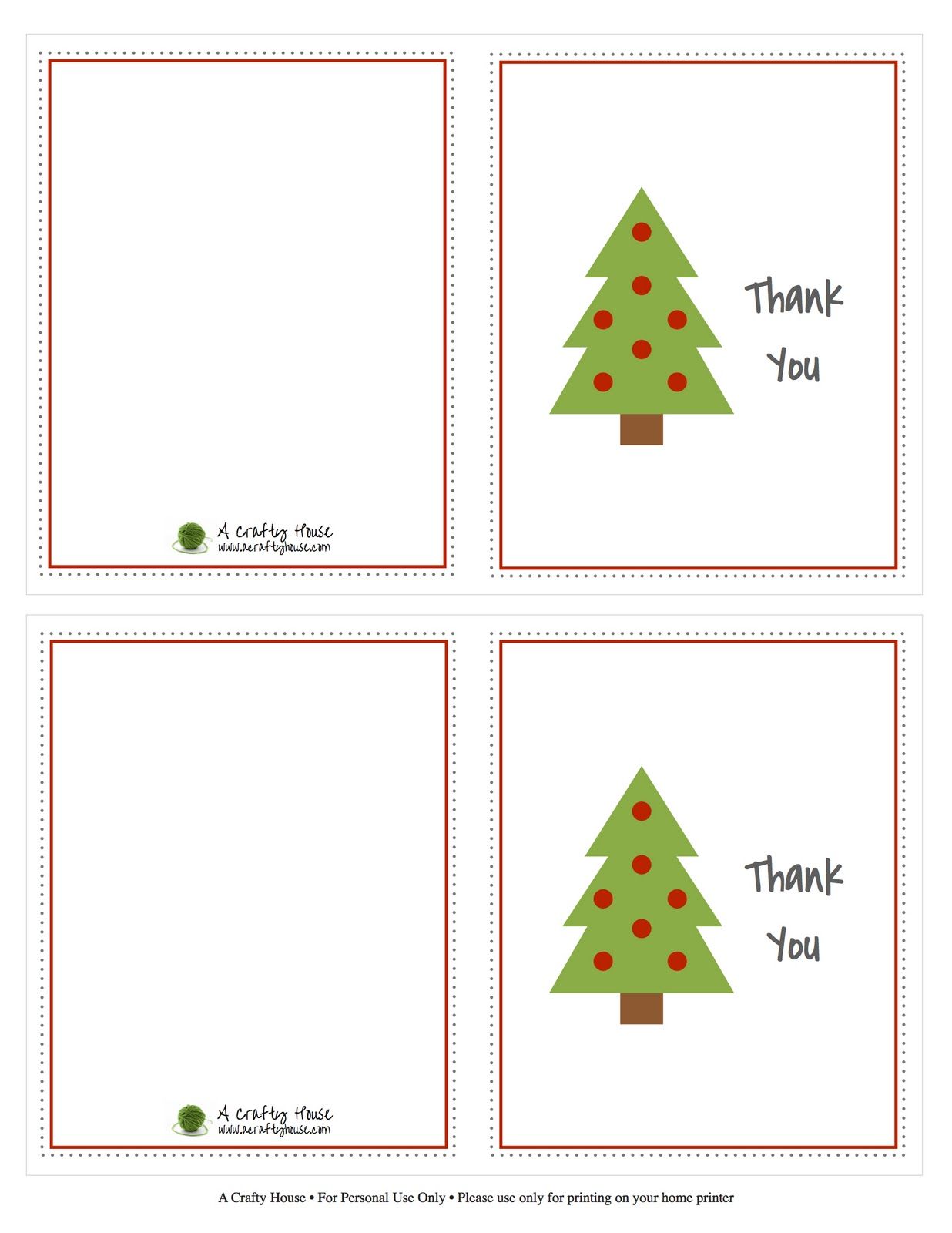 Free Printable Christmas Thank You Cards - Get Your Hands on Amazing ...