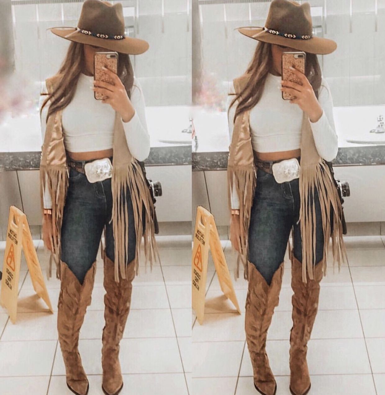 Introducir 90+ imagen outfit vaquero mujer con botas vaqueras