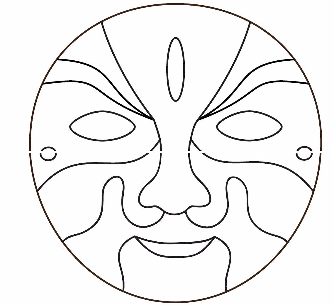 Free Printable African Masks | You might also be interested in Chinese ...