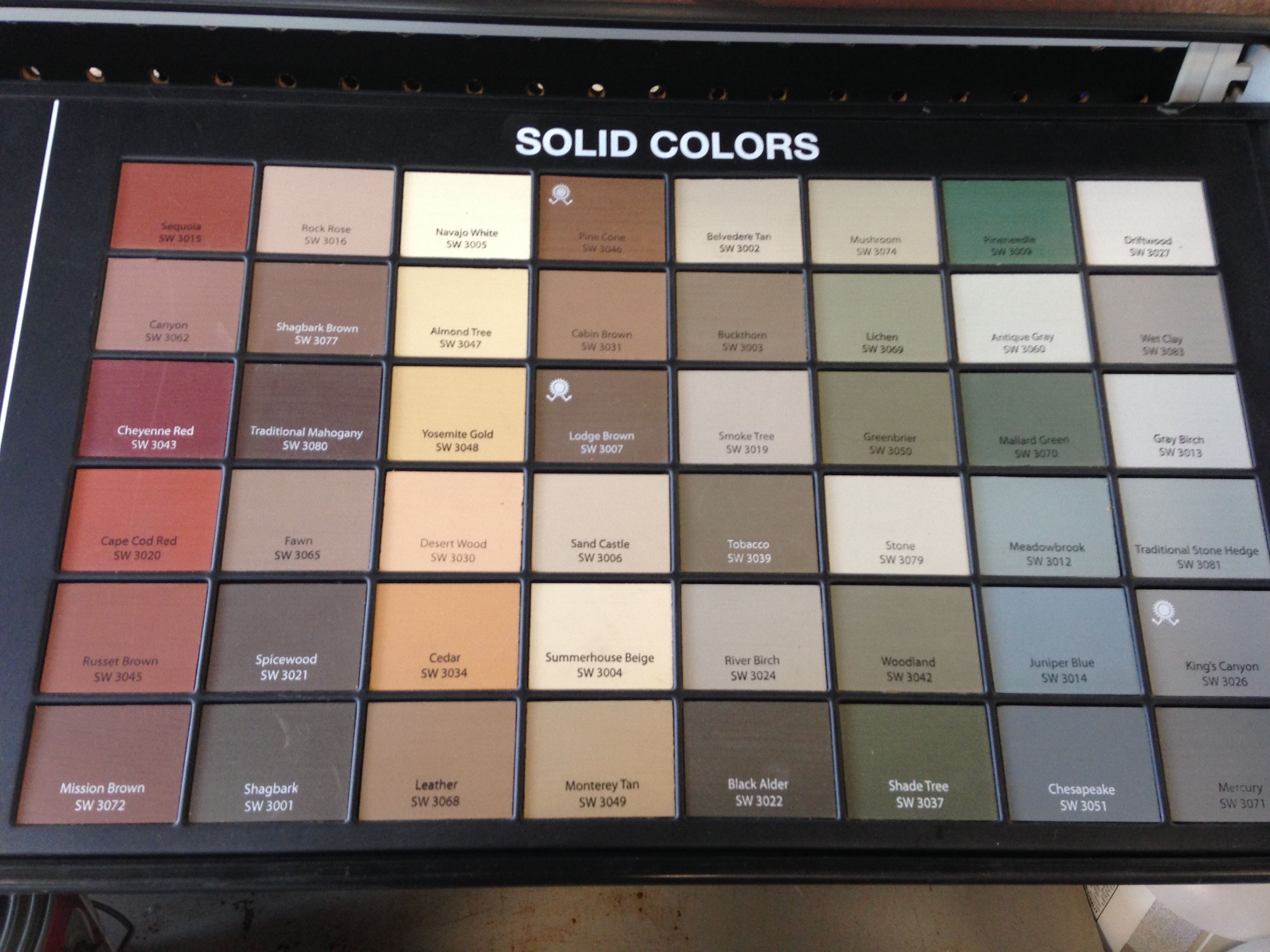 Sherwin Williams Superdeck Solid Stain Color Chart