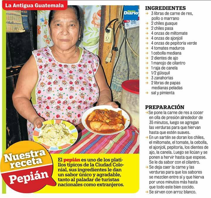 Pepian Platillo típico de Guatemala | Guatemalan recipes, Mexican food  recipes, Food