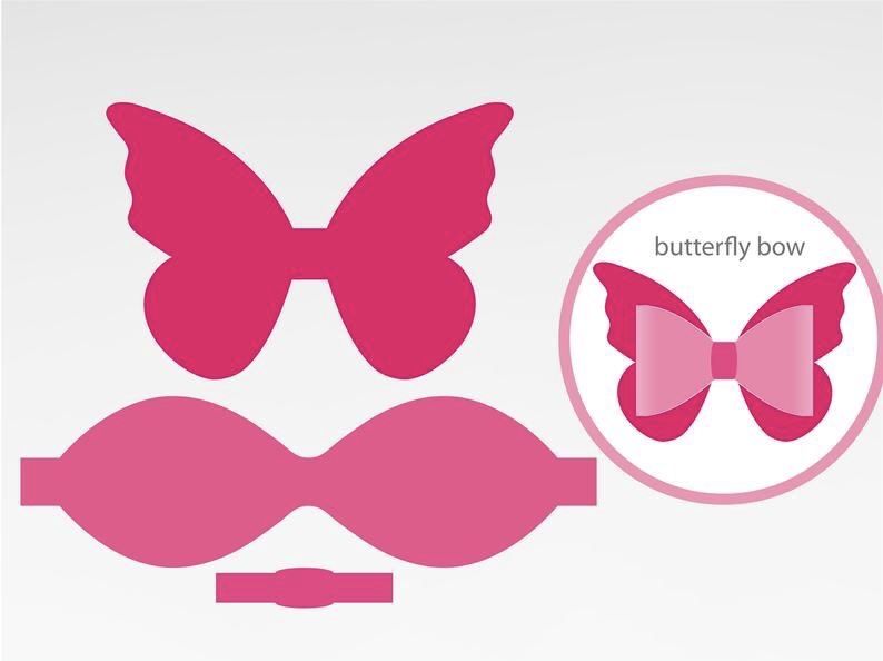 Pin by Pam Sultuska on Free svg | Bow template, Leather bows, Diy hair bows