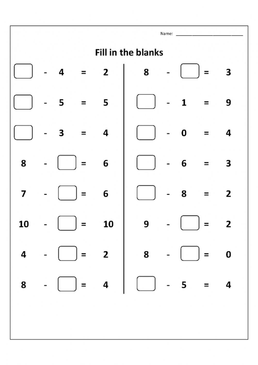 Mathematic Quiz (M.Loha Veni) worksheet Year 1 Maths Worksheets, Number ...