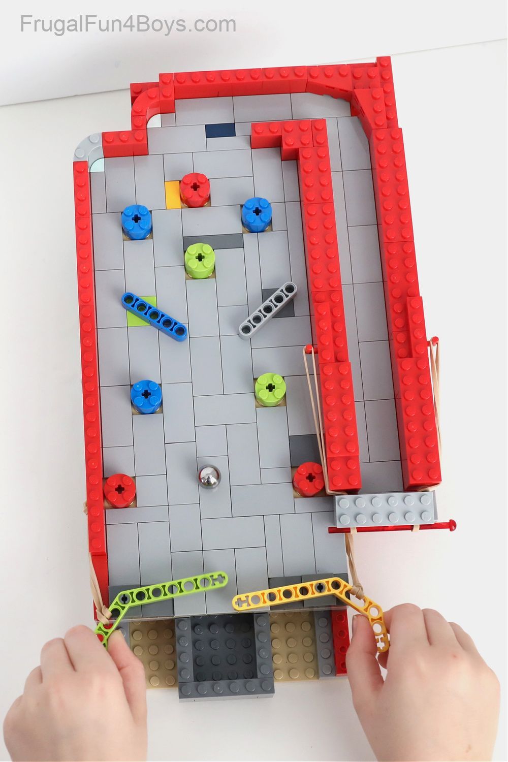 Use your LEGO bricks to build your own LEGO pinball machine! This is a ...