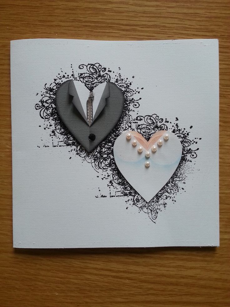 wedding anniversary handmade cards