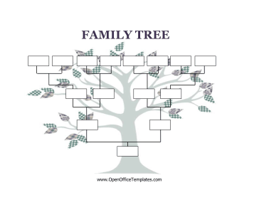 Printable Family Tree Template - Decorative Craft Design