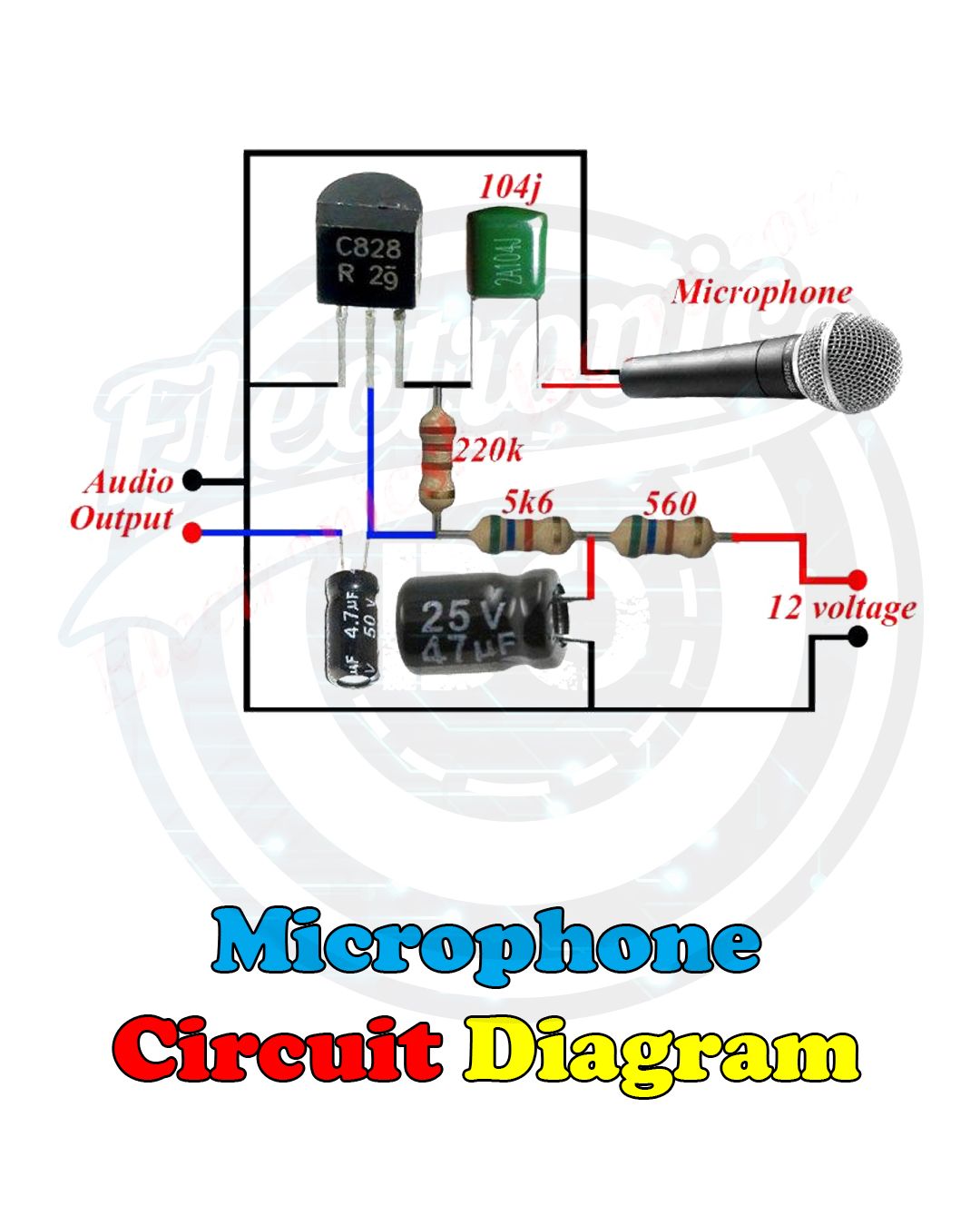 Cordless Microphone Circuit Diagram