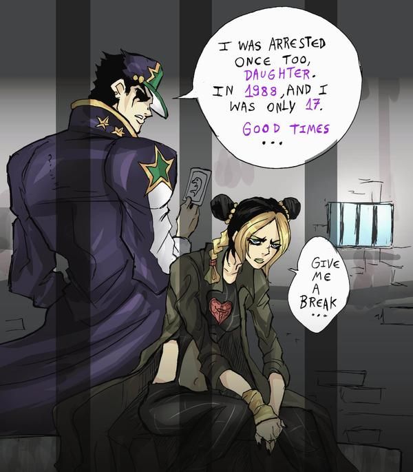 Jolyne and Jotaro by vampireknife777 on DeviantArt | Jojo bizzare ...