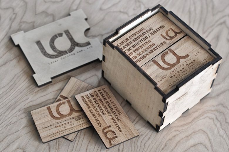 13 Custom Business Cards Made from Bamboo | Laser engraved business ...