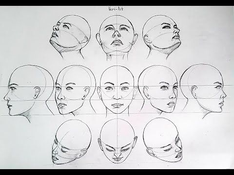 Heads Angle - YouTube | Head angles, Female face drawing, Face angles