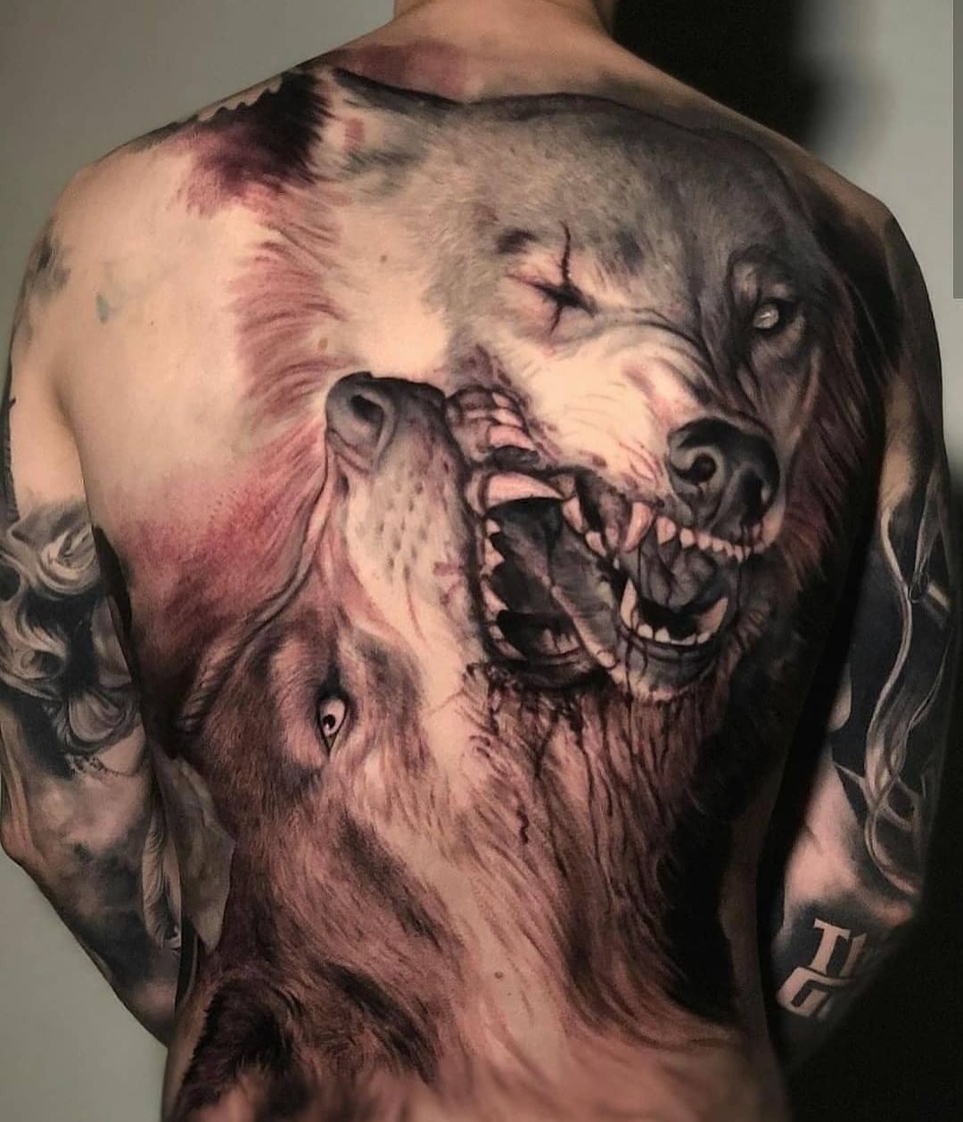 Tribal Wolf Tattoo, Wolf Tattoos Men, Wolf Tattoo Sleeve, Sleeve ...