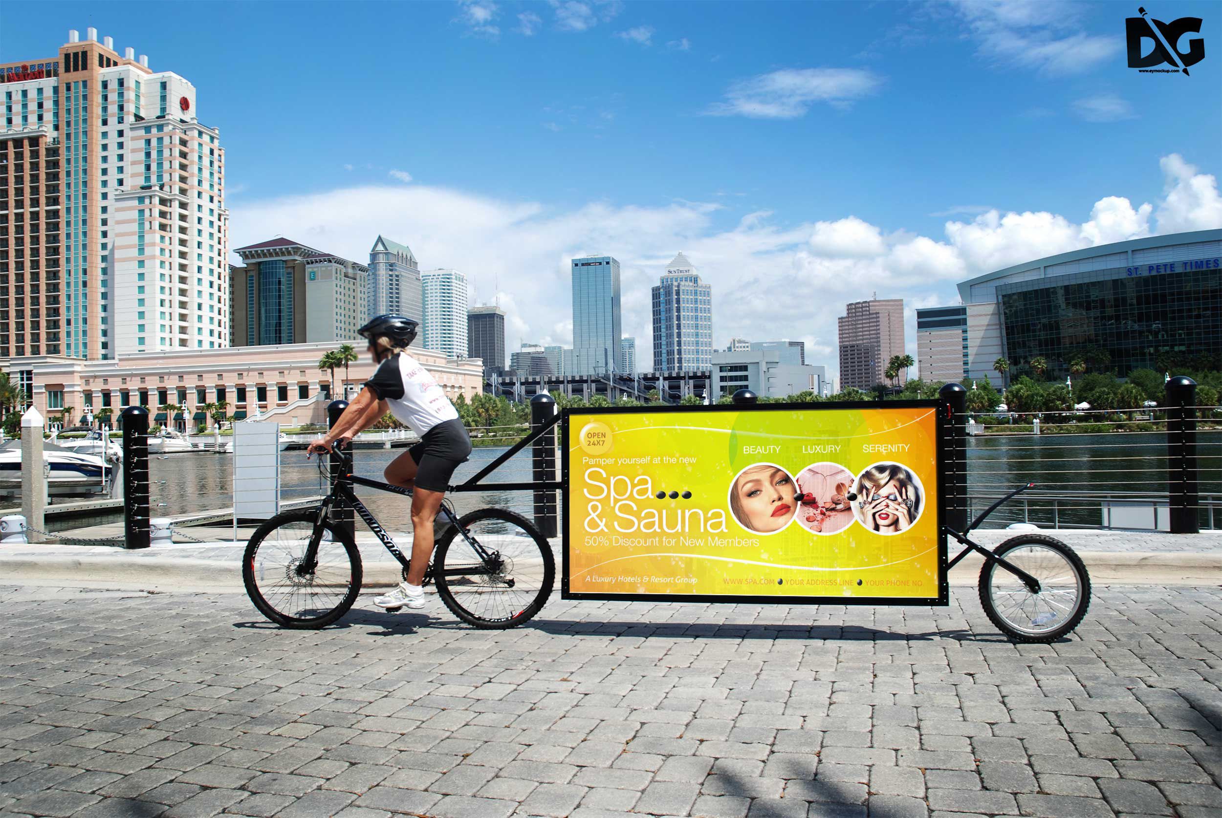 Download Check Out My Behance Project Free Mock Up Bicycle Billboard Https Www Behance Net Gallery 68419057 Free Mock Mockup Free Download Mockup Free Psd Mockup