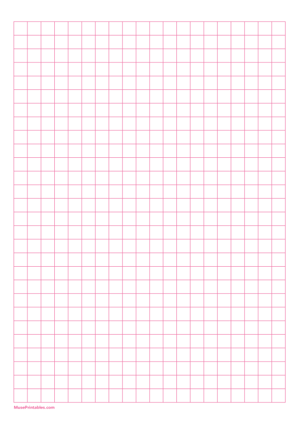 Printable 3/8 Inch Pink Graph Paper for A4 Paper | Pink wallpaper anime ...