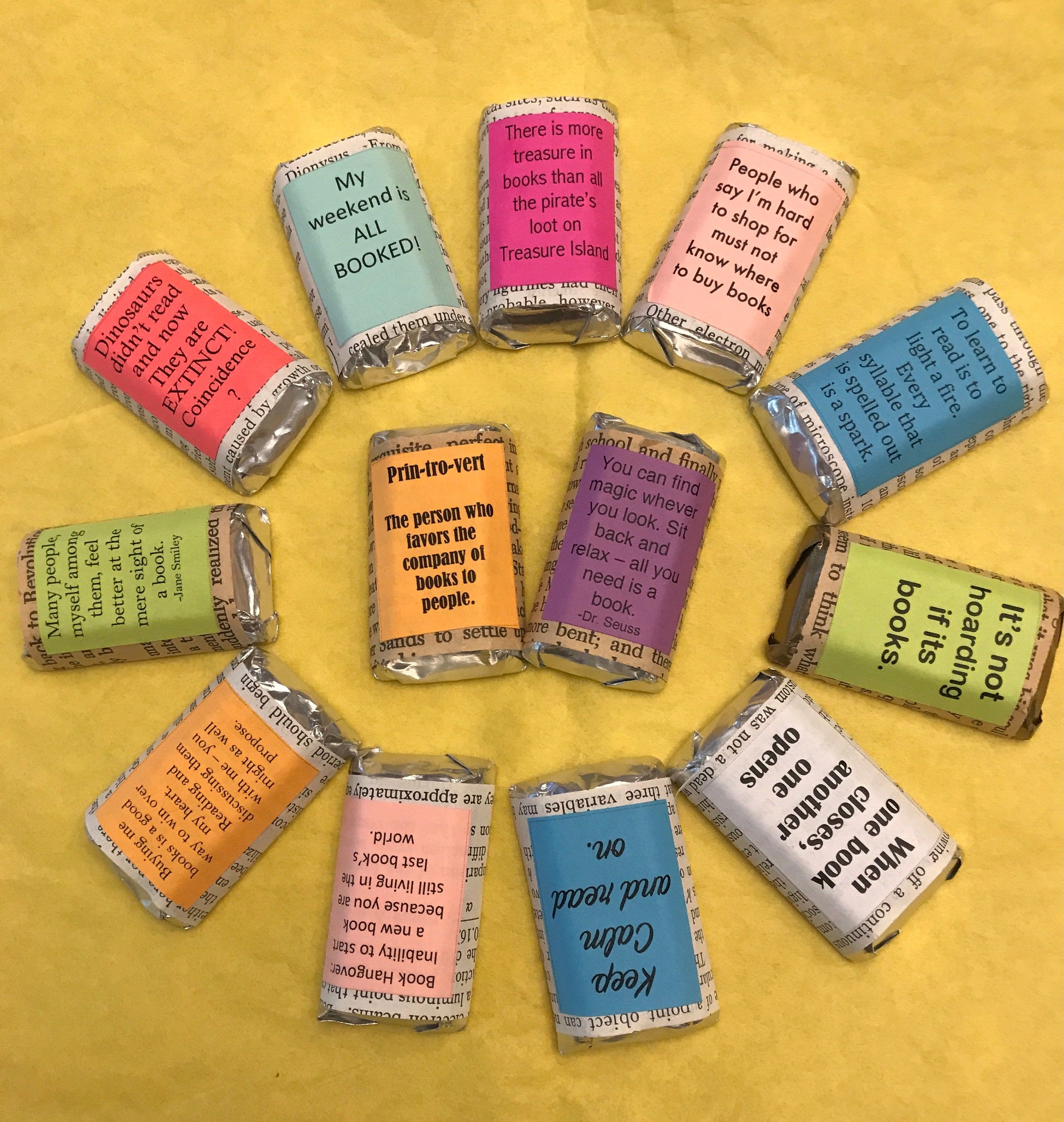 This listing is for 24 miniature Hershey candies wrapped with colorful ...