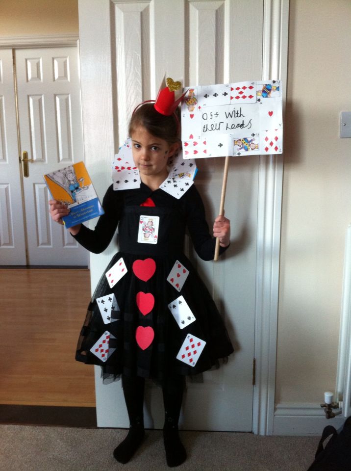 The Queen of Hearts all dressed up for World Book Day! | Easy book week ...