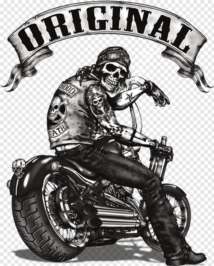 Motorcycle Artwork, Motorcycle Tattoos, Biker Tattoos, Skull Hand ...