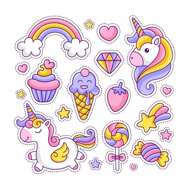 Hoàn toàn miễn phí unicorn stickers cute Dễ dàng tải và sử dụng